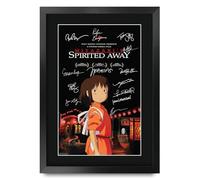 HWC Trading Spirited Away (2001) Rumi Hiiragi Los Regalos Imprimieron El Cartel Firmaron La Imagen Del Autógrafo Para Los Fans De La Memorabilia De La Película - A3 Enmarcado