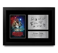 HWC Trading Strange Hawkins Thing Cast Millie Bobby Brown Los Regalos Imprimieron La Imagen Firmada Del Autógrafo Para Los Fans De Los Recuerdos De La Serie De Televisión - A4 Enmarcado