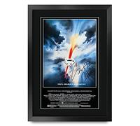 HWC Trading Superman A3 Enmarcado Regalo De Visualización De Fotos De Impresión De Imagen Impresa Autógrafo Firmado Por Christopher Reeve Los Aficionados Al Cine