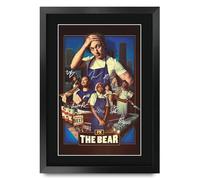 HWC Trading The Bear (2022) Jeremy Allen White Los Regalos Imprimieron El Cartel Firmado Del Autógrafo Para Los Fans De Los Recuerdos De La Serie De Televisión - A3 Enmarcado