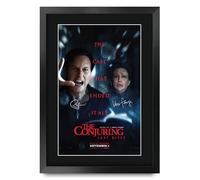 HWC Trading The Conjuring (2025) Last Rites Los Regalos Imprimieron El Cartel Firmaron La Imagen Del Autógrafo Para Los Fans De La Memorabilia De La Película - A3 Enmarcado
