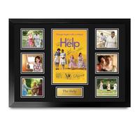 HWC Trading The Help Póster de Película Firmado A2 Deluxe con Marco | Autógrafos Facsímil Impresos, Listo para Colgar, Regalo de Coleccionismo de Cine