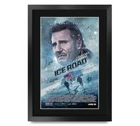 HWC Trading The Ice Road (2021) Liam Neeson Los Regalos Imprimieron El Cartel Firmaron La Imagen Del Autógrafo Para Los Fans De La Memorabilia De La Película - A3 Enmarcado