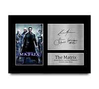 HWC Trading The Matrix A4 Sin Marco Regalo De Visualización De Fotos De Impresión De Imagen Impresa Autógrafo Firmado Por Keanu Reeves Laurence Fishburne Carrie-Anne Moss Los Aficionados Al Cine