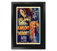 HWC Trading The Mummy 1932 Boris Karloff Los Regalos Imprimieron El Cartel Firmaron La Imagen Del Autógrafo Para Los Fans De La Memorabilia De La Película - A3 Enmarcado (ID-009997)