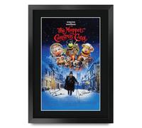 HWC Trading The Muppet Christmas Carol (1992) Los Regalos Imprimieron El Cartel Firmaron La Imagen Del Autógrafo Para Los Fans De La Memorabilia De La Película - A3 Enmarcado