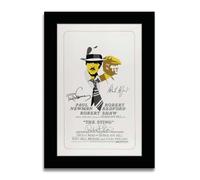 HWC Trading The Sting Póster de Película A4 Impresión Recuerdo de Cine | Autógrafos Facsímil Impresos, Tarjeta de Alta Gramaje, Compatible con Cualquier Marco Estándar, Se Entrega Plano