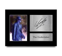 HWC Trading The Undertaker A4 Sin Marco Regalo De Visualización De Fotos De Impresión De Imagen Impresa Autógrafo Firmado Por Wwe Wwf Fanáticos De La Lucha