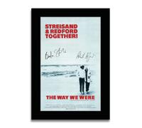 HWC Trading The Way We Were Póster de Película Firmado Impresión A4 | Autógrafos Facsímil Impresos, Tarjeta de Alta Gramaje, Compatible con Cualquier Marco Estándar, Se Entrega Plano