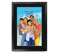 HWC Trading The Wonder Years (1988) Fred Savage Los Regalos Imprimieron El Cartel Firmado Del Autógrafo Para Los Fans De Los Recuerdos De La Serie De Televisión - A3 Enmarcado