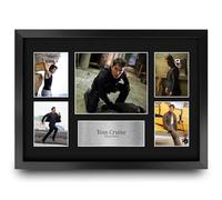 HWC Trading Tom Cruise Mission Impossible Los Regalos Imprimieron La Exhibición Firmada De La Imagen Del Autógrafo Para Los Fans De Los Recuerdos De La Película - A3 Enmarcado