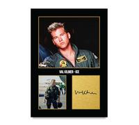 HWC Trading Val Kilmer Top Gun Ice Los Regalos Imprimieron La Imagen Firmada Del Autógrafo Para Los Fans De La Memorabilia De La Película - A4 Solo Impresión (ID-005438)