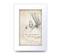HWC Trading Winnie the Pooh Spell Feel Love A4 - Impresión de cita impresa para habitación de bebé, regalo para dormitorio recién nacido, imagen de foto