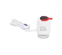 HWEIH 1/5 piezas 230V normalmente cerrado NC M28 * 1,5mm actuador térmico eléctrico for calefacción por suelo radiante válvula de radiador termostático(1 Piece-White)