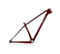 HWEVDHJ 27.5/29er Cuadro De Sendero for Bicicleta De Montaña Cuadro Bicicleta Fibra De Carbono 15/17/19" Hardtail Cuadro De Freno De Disco Eje Pasante 12x148mm Boost(Rosso,29 * 15")