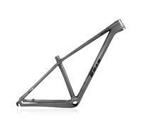 HWEVDHJ 27.5/29er Hardtail Cuadro De Bicicleta De Montaña Cuadro De Fibra De Carbono 15/17/19'' Freno De Disco Liberación Rápida 135MM Enrutamiento Interno(Gray,29 * 19")