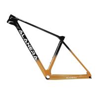 HWEVDHJ Cuadro Bicicleta De Montaña 29er DH/XC/Am Cuadro De Fibra De Carbono 15/16/17/19" Cuadro Freno De Disco Eje Pasante 12 * 148mm Enrutamiento Interno(Desert Yellow,29 * 16")