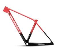 HWEVDHJ Cuadro De Bicicleta De Montaña 29er DH/XC/Am Cuadro De Fibra De Carbono 15/16/17/19" Cuadro Freno De Disco Eje Pasante De 148 * 12mm Enrutamiento Interno(Rosso,29 * 19")