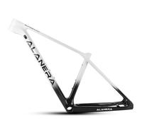 HWEVDHJ Cuadro De Bicicleta De Montaña 29er DH/XC/Am Cuadro De Fibra De Carbono 15/16/17/19" Cuadro Freno De Disco Eje Pasante De 148 * 12mm Enrutamiento Interno(Bianco,29 * 17")