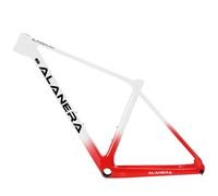 HWEVDHJ Cuadro De Sendero for Bicicleta De Montaña 29er DH/XC/Am Cuadro De Fibra De Carbono 15/16/17/19" Cuadro De Bicicleta Freno De Disco Eje Pasante 12 * 148mm(White-Red,29 * 15")