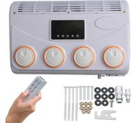 HWGANX Aire Acondicionado De 12V/24V para Caravana, Unidad De Aire Acondicionado, Camión, Caravana, Autobús, Excavadora, Vehículo Agrícola, Construcción, Coche-12v