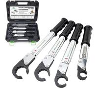 HWGANX Kit De Llave Dinamométrica De Trinquete, Llave De Servicio HVAC Ajustable De 18-75 NM, Herramienta De Reparación De Aire Acondicionado, para Tubo De Cobre De 1/4", 3/8", 1/2", 5/8"