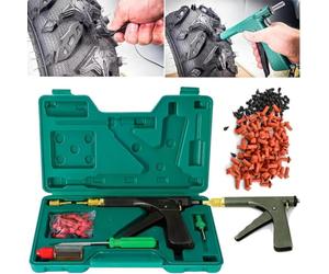 HWGANX Kit De Tapones para Neumáticos, Reparación De Neumáticos Sin Cámara, Kit De Reparación De Neumáticos De Emergencia, Sistema De Enchufe Eficiente para Coche, RV, Motocicleta