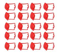 HWGING Bebedero Automático para Pollos, 20 Piezas, a Prueba de óxido, Color Brillante, para Granja (Rojo)