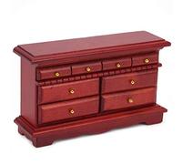 HWGING Cajonera en Miniatura, Modelo Decorativo de Madera Maciza, Juguete para Adornos de Casa de Muñecas 1:12