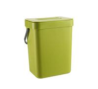 HWGING Cubo de basura de cocina colgante de 3 l, pequeño contenedor de compostaje de pared, cubo de basura colgante de encimera, cubo de basura con tapa, compostador de basura