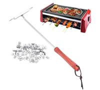 HWGING Hierro para Marcar Carne para Barbacoa, Hierro para Marcar Letras Inglesas, para Carnes de Acero Inoxidable con de Madera para Asar