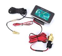 HWGING Instrumento para Automóvil DC 9V-36V - 4 en 1 con Pantalla Digital LCD, Voltímetro, Indicador de, Temperatura del Agua, Presión de Aceite