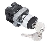 HWGING Interruptor de Llave de 2 Posiciones, Conversión de Cerradura Eléctrica Auto-R, Cerradura Ro on + ZB2-BE101 ZB2-BE102C 8 * 4 * 4 Llave R