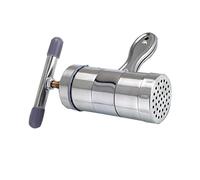 HWGING Máquina de Pasta Manual, Máquina para Hacer Fideos Manual, Tipo Rotativo, Fideos Caseros Hechos a Mano, Tubo de de Acero Inoxidable, Fabricación de, Prensa de, Soba/udon/pasta Fresca, etc.,