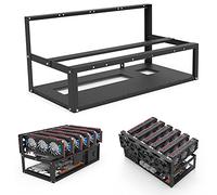 HWGING Mining Rig Frame, Mining Case 6 Tarjetas gráficas, Mining Rig Frame ATX/Btx/Flex/Itx/Microatx, 6 GPU, marco rígido de minería duradero, rack de ordenador minero apilable