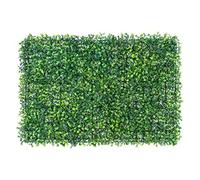 HWGING Paneles de boj artificial,Paneles de pared de seto de boj UV Pared de telón de fondo de hierba artificial,Rollo de detección de hojas de hiedra Artificial Verde Simulación de plantas verdes