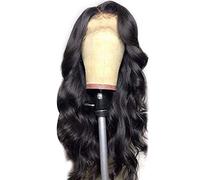 HWGING Peluca de Mujer, Peluca Ondulada Larga y Suave, Combinación Perfecta Elástica para Fiesta (Negro)