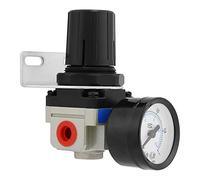 HWGING Regulador de Presión AR2000-02 G1/4, Unidad de Tratamiento de Gas, Filtro, Regulador de Presión con Manómetro