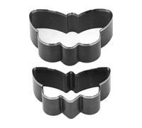 HWGING Troquel de Corte de Cuero de Mariposa de 2 Piezas, Troquelador de Acero de Aleación para Cuero, Tela EVA, Papel, Caucho, Silicona, con Bordes sin Costuras para Resultados de