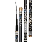 HWHHDQL Caña de Pescar telescópica de Fibra de Carbono de 3,6 m a 7,2 m, Ultraligera y Extra rígida, Ideal para largas jornadas de Pesca(7.2 m)