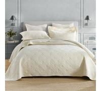 HWHHDQL Colcha Acolchada 2 Personas, Colcha Edredón 230x250cm en 100% Algodón Suave y Confortable con 2 Fundas de Almohada, Sábanas Acolchadas Aire Acondicionado Edredón Lavado(A,230x250cm)