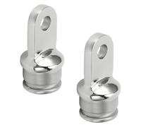 HWIMARINE Bimini - Extremo de ojo de tapa superior - 1 pulgada de diámetro exterior redondo, accesorios de toldo de grado marino para barcos, yates, kayak, 2 piezas (1 pulgada)