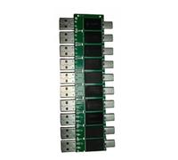 HWIREUIGT 10 Unidades de Memoria USB 2.0 de 128 MB con Interfaz Dual, Chip de Alta Velocidad, Semiacabado para Teléfonos Móviles y Ordenadores, Gran Capacidad