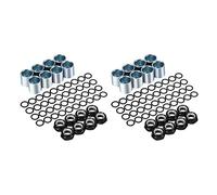 HWIREUIGT 112 Piezas Kit de Hardware de Camión de Monopatín Espaciadores de Monopatín Tuercas de Eje Longboard Accesorios de Monopatín