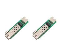 HWIREUIGT 2 módulos transceptores SFP Mini RPOE 1.25G, 5 V CC, entrada tipo C, 1 ranura SFP, 1 interruptor de fibra Ethernet RJ45, A