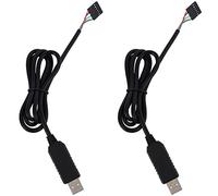 HWIREUIGT 2X 6Pin Ft232Rl Ft232 Módulo para USB A Ttl Uart Adaptador de Cable En Serie Rs232 Descargar Módulo de Cable Indicador LED