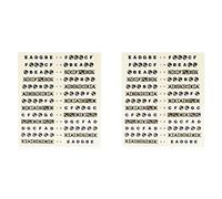 HWIREUIGT 2X Adhesivos de Nota de Diapason de Guitarra Pegatina Del Mapa de Trastes de Diapason para Practica de Aprendiz Principiante Adecuado 6 Electrica Acustica (Negro)
