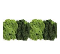 HWIREUIGT 2X Artificial para Manualidades, 14.1 Oz, Artificial para Plantas de Interior, Verde y Verde Oscuro.