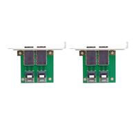 HWIREUIGT 2X Cable SAS Mini SAS SFF-8088 de 2 Puertos A SAS de 36 Pines, Adaptador PCBA Hembra SFF-8087 con Soporte PCI.