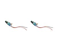 HWIREUIGT 2X Controlador de Velocidad de Ventilador PWM de de 12 V CC con Perilla Interruptor de Control de Ventilador de Caja de CPU Reducción de Ruido y Disipación de B